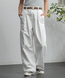 TICCA（ティッカ）の「TICCA ライトデニムタックワイドパンツ（デニムパンツ）」