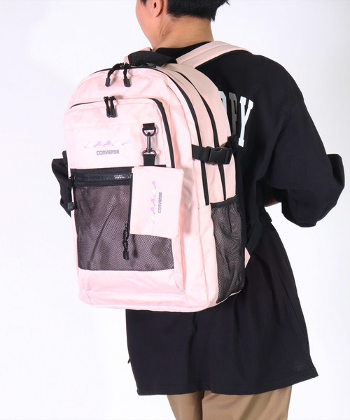 CONVERSE(コンバース)の「(GA)【CONVERSE】10ポケット/30L ポーチ付き マルチシーン バックパック(バックパック/リュック・メンズ・ブラック×ホワイト/ブラック/ピンク/ベージュ・ONE SIZE)」の19枚目の写真