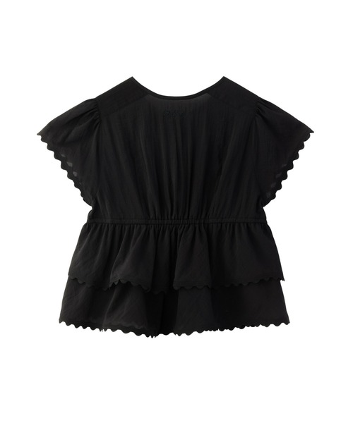 MILKFED.（ミルクフェド）の「FRILL AND LACE BLOUSE（シャツ/ブラウス・レディース・ライトブルー/ブラック/オフホワイト・ONE SIZE）」の22枚目の写真