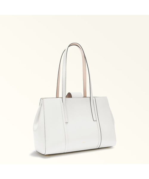 FURLA(フルラ)の「FURLA RIVA L TOTE(トートバッグ・レディース・ライトホワイト/ブラック/ダークグレー・ONE SIZE)」の8枚目の写真