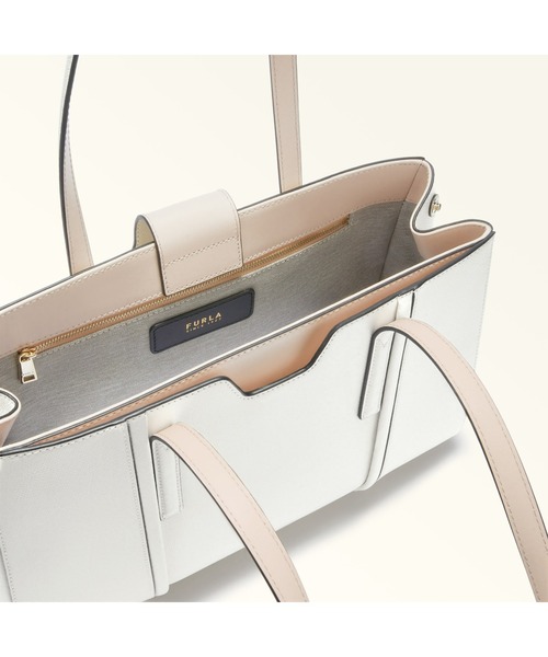 FURLA(フルラ)の「FURLA RIVA L TOTE(トートバッグ・レディース・ライトホワイト/ブラック/ダークグレー・ONE SIZE)」の9枚目の写真