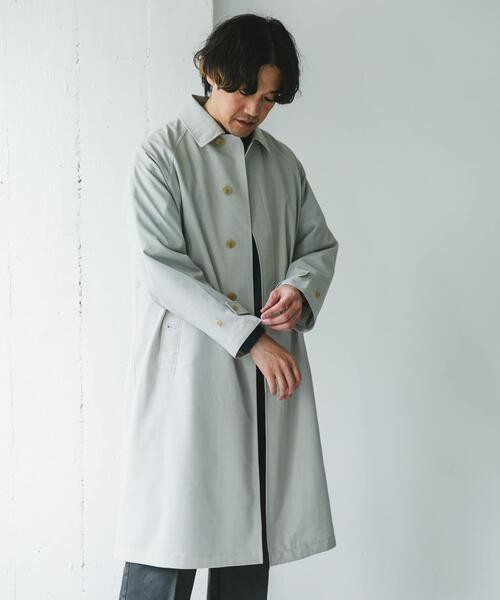 URBAN RESEARCH DOORS（アーバンリサーチドアーズ）の「『吸水速乾/接触冷感/防シワ』UTILITY&EASY バルマカンコート（ステンカラーコート・メンズ・ネイビー/ライトグレー/ブルー/チャコールグレー・MEDIUM/LARGE）」の10枚目の写真