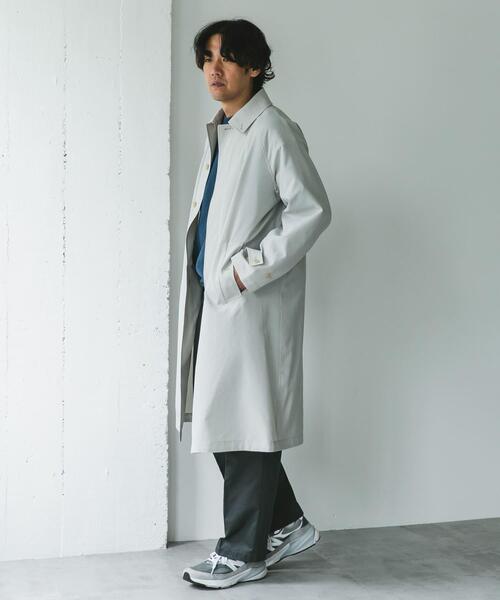 URBAN RESEARCH DOORS（アーバンリサーチドアーズ）の「『吸水速乾/接触冷感/防シワ』UTILITY&EASY バルマカンコート（ステンカラーコート・メンズ・ネイビー/ライトグレー/ブルー/チャコールグレー・MEDIUM/LARGE）」の19枚目の写真