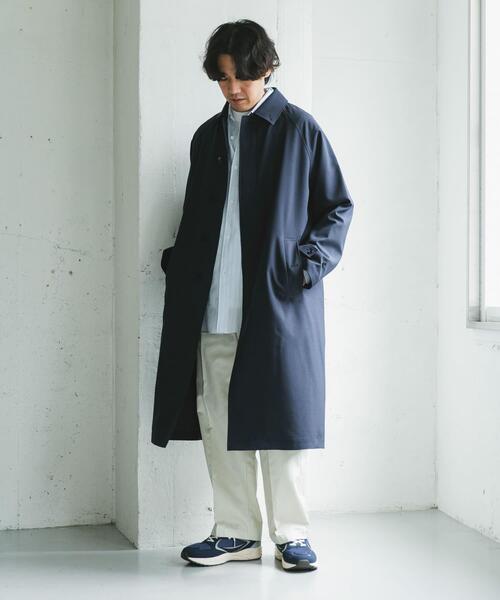 URBAN RESEARCH DOORS（アーバンリサーチドアーズ）の「『吸水速乾/接触冷感/防シワ』UTILITY&EASY バルマカンコート（ステンカラーコート・メンズ・ネイビー/ライトグレー/ブルー/チャコールグレー・MEDIUM/LARGE）」の7枚目の写真