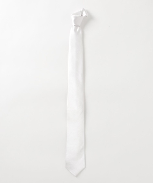 ADPOSION（アドポーション）の「シルクサテンソリッドカラータイ（ネクタイ・メンズ・レッド/ホワイト/ネイビー/シルバー/ブラウン/グリーン/ブラック・FREE）」の8枚目の写真
