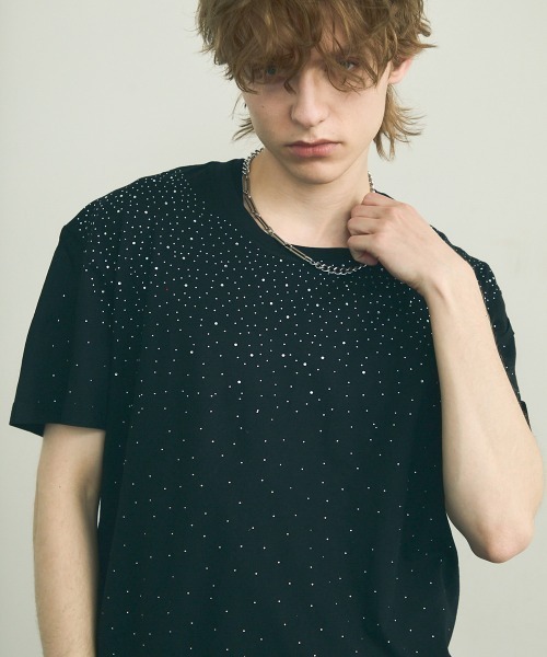 【*p(R)ojectR®】Rhinestone Tシャツ Sサイズ RIPPER tシャツ 「RIPPER」RP ラインストーン Tシャツ / RP