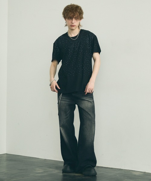 【完売品】jentlouis ラインストーンTシャツ jentlouis ラインストーンTシャツ - メルカリ