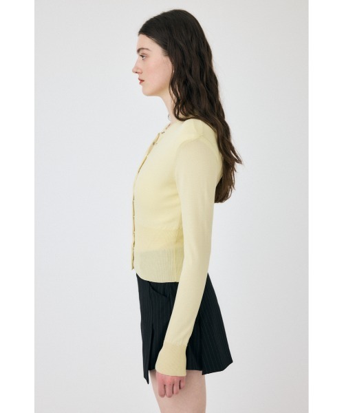 MOUSSY（マウジー）の「WAIST SWITCHING カーディガン（カーディガン/ボレロ・レディース・オフホワイト/ライトイエロー/ブラック・FREE）」の11枚目の写真