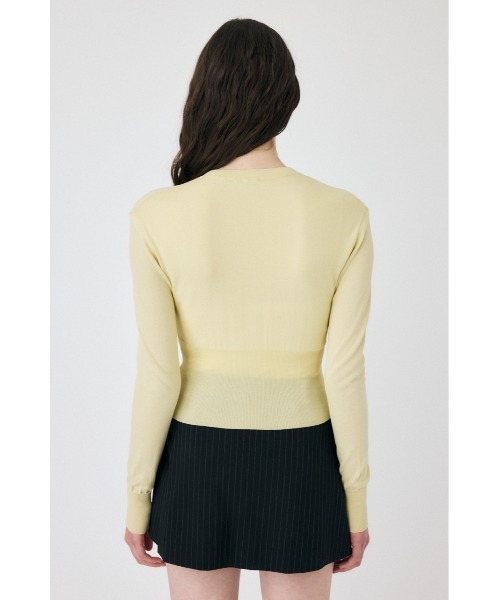 MOUSSY（マウジー）の「WAIST SWITCHING カーディガン（カーディガン/ボレロ・レディース・オフホワイト/ライトイエロー/ブラック・FREE）」の12枚目の写真