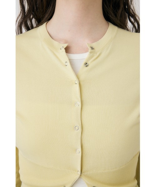 MOUSSY（マウジー）の「WAIST SWITCHING カーディガン（カーディガン/ボレロ・レディース・オフホワイト/ライトイエロー/ブラック・FREE）」の13枚目の写真