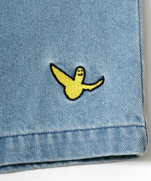 （What it isNt）ART BY MARKGONZALES（ワットイットイズント）の「(What it isNt） ART BY MARK GONZALES/(ワットイットイズント) アートバイマークゴンザレス オーバーサイズ デニム ワイド ショートパンツ/ハーフパンツ/レディース メンズ（デニムパンツ・メンズ・ブラック系その他/ブルー系その他/ライトブラック/ブルー/ライトブルー・M/L/XL）」の22枚目の写真