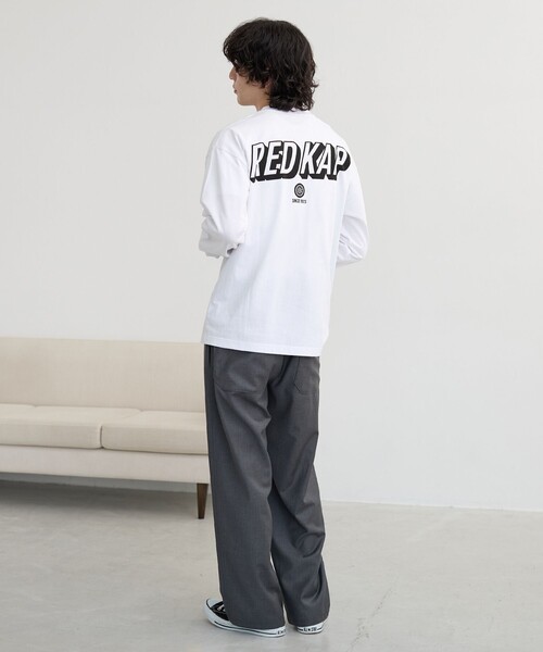 coen(コーエン)の「【REDKAP/レッドキャップ】別注バックプリントロングスリーブTシャツ(Tシャツ/カットソー・メンズ・ホワイト/ブラック・M/XL/L)」の7枚目の写真