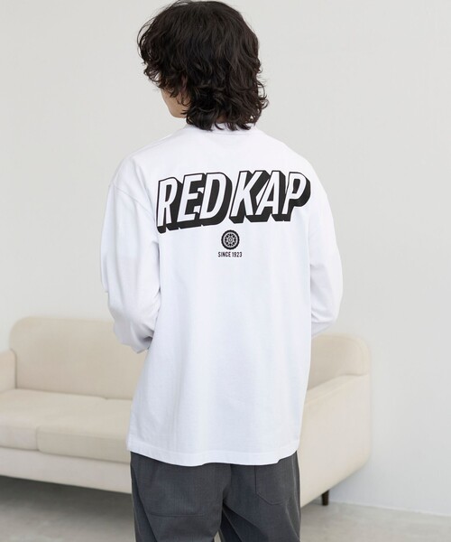 coen(コーエン)の「【REDKAP/レッドキャップ】別注バックプリントロングスリーブTシャツ(Tシャツ/カットソー・メンズ・ホワイト/ブラック・M/XL/L)」の6枚目の写真
