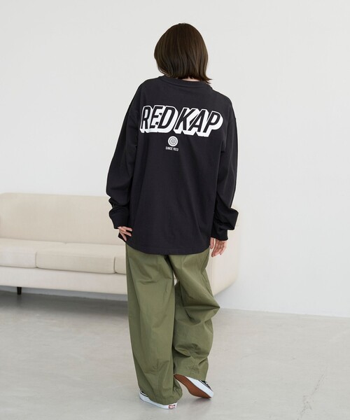 coen(コーエン)の「【REDKAP/レッドキャップ】別注バックプリントロングスリーブTシャツ(Tシャツ/カットソー・メンズ・ホワイト/ブラック・M/XL/L)」の3枚目の写真