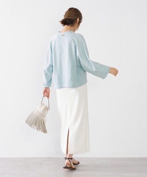 MICA&DEAL（マイカ＆ディール）の「スキューバタイトスカート〈2サイズ展開〉（スカート・レディース・オフホワイト/ブラック・36/38）」の15枚目の写真