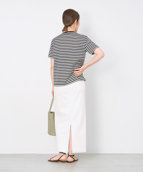 MICA&DEAL（マイカ＆ディール）の「スキューバタイトスカート〈2サイズ展開〉（スカート・レディース・オフホワイト/ブラック・36/38）」の18枚目の写真