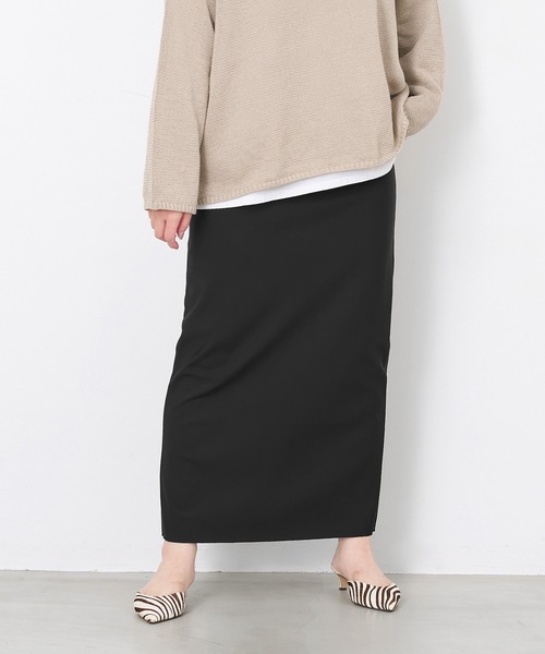 MICA&DEAL（マイカ＆ディール）の「スキューバタイトスカート〈2サイズ展開〉（スカート・レディース・オフホワイト/ブラック・36/38）」の19枚目の写真