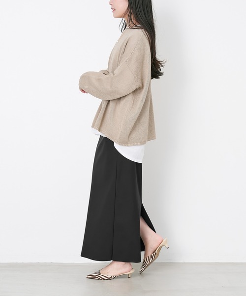 MICA&DEAL（マイカ＆ディール）の「スキューバタイトスカート〈2サイズ展開〉（スカート・レディース・オフホワイト/ブラック・36/38）」の22枚目の写真