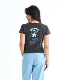 BILLABONG レディース 【BB GALLERY】 SURF GIRL TEE Tシャツ 【2025年春夏モデル】/ビラボンバックプリント半袖Tシャツ