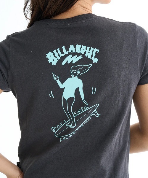 BILLABONG(ビラボン)の「BILLABONG レディース 【BB GALLERY】 SURF GIRL TEE Tシャツ 【2025年春夏モデル】/ビラボンバックプリント半袖Tシャツ(Tシャツ/カットソー・レディース・ライトパープル/ブラック/クリーム・MEDIUM)」の10枚目の写真