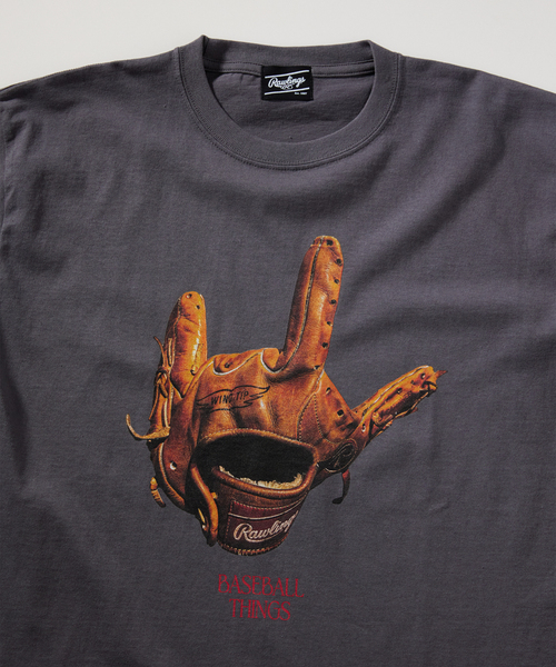 JOURNAL STANDARD relume(ジャーナルスタンダード レリューム)の「Rawlings / ローリングス 別注 XPG3 GLOBE ART Tシャツ”BASEBALL THINGS”(Tシャツ/カットソー・メンズ・ブラック系その他・SMALL/MEDIUM/LARGE)」の3枚目の写真