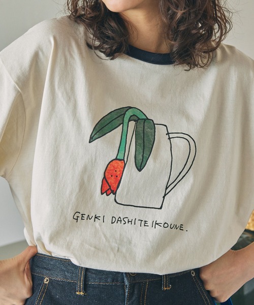 【美品】Koala Momo 長袖シャツ 絵画 アート ナガシま モモ】コラボ アソート イラスト半袖Tシャツ MONO-MART