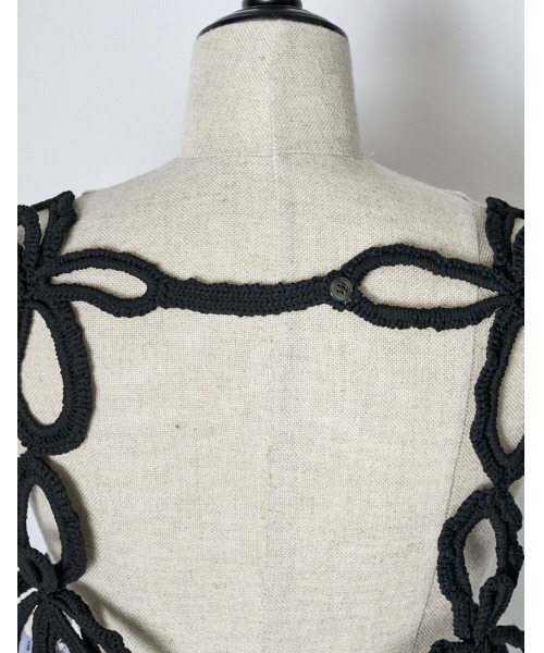 RUMCHE（ラムシェ）の「Flower Bond Yarn Harness / フラワーボンドヤーンハーネス（ベスト・レディース・ブラック・FREE）」の5枚目の写真