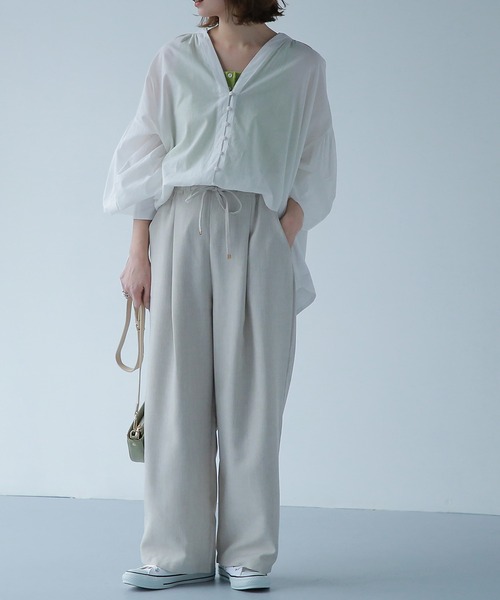 8個　専用 セール】リネンライクドロストストレートパンツ（その他パンツ