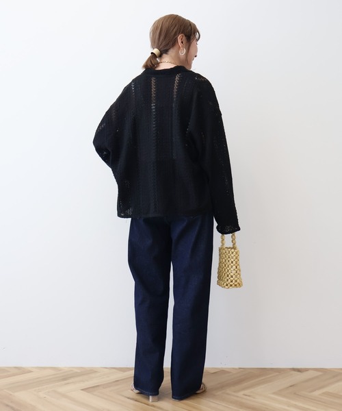 AMERICAN HOLIC（アメリカンホリック）の「Wポケットレースシャツ（シャツ/ブラウス・レディース・オフホワイト/ブラック/ライトイエロー・M/L）」の18枚目の写真