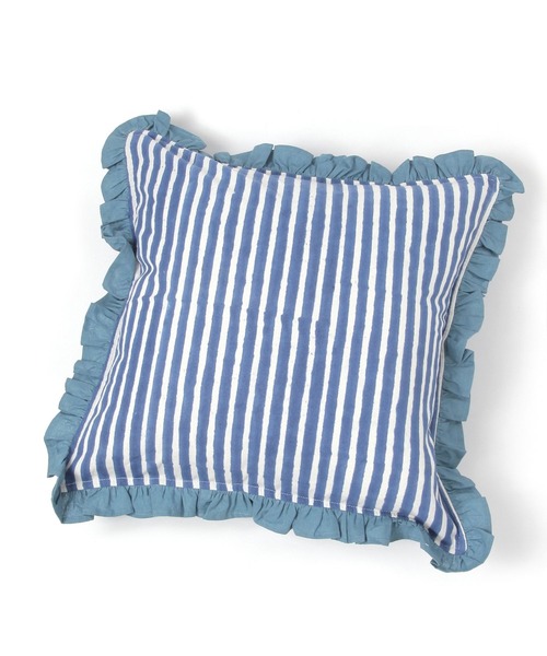 【タグ付き】Ralph Lauren ネイビー ストライプ クッションカバー RALPH LAUREN HOMEのクッション・クッションカバー | ホーム