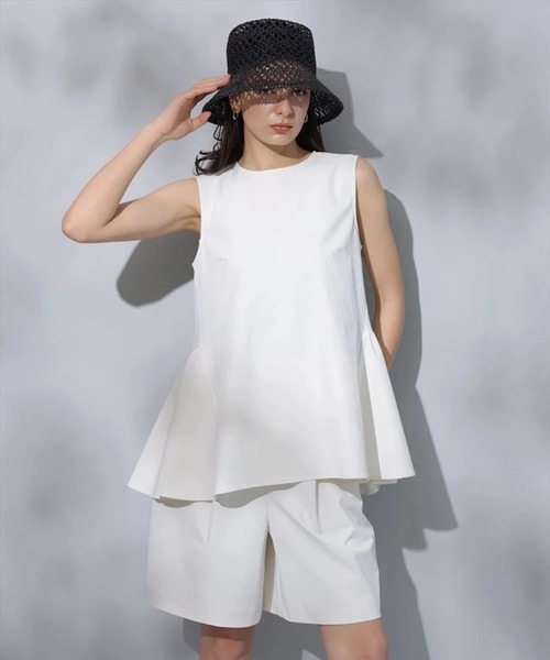 Arpege story(アルページュストーリー)の「ドライハーフパンツ(その他パンツ・レディース・ブラウン/ブラック/ホワイト・2/1)」の14枚目の写真