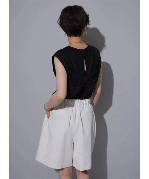 Arpege story(アルページュストーリー)の「ドライハーフパンツ(その他パンツ・レディース・ブラウン/ブラック/ホワイト・2/1)」の17枚目の写真