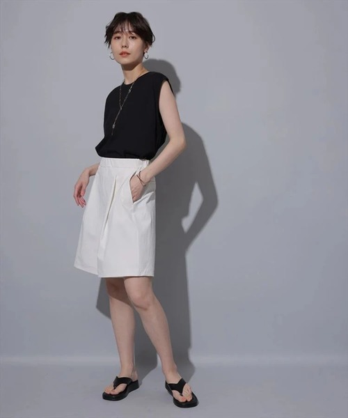 Arpege story(アルページュストーリー)の「ドライハーフパンツ(その他パンツ・レディース・ブラウン/ブラック/ホワイト・2/1)」の18枚目の写真