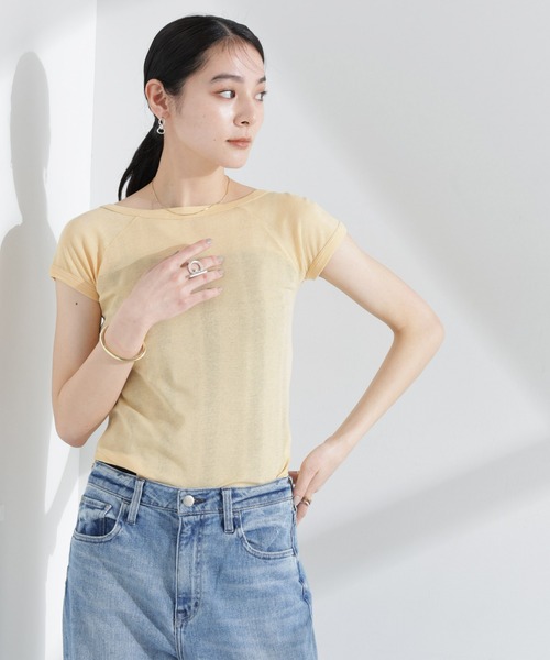 NANO universe(ナノユニバース)の「Robert P. Miller/Light Prib FS tee(Tシャツ/カットソー・レディース・オフホワイト/オレンジ系その他2・FREE)」の10枚目の写真