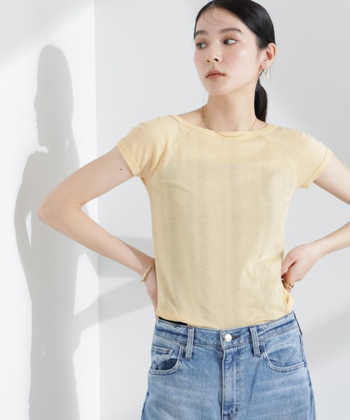 NANO universe(ナノユニバース)の「Robert P. Miller/Light Prib FS tee(Tシャツ/カットソー・レディース・オフホワイト/オレンジ系その他2・FREE)」の11枚目の写真