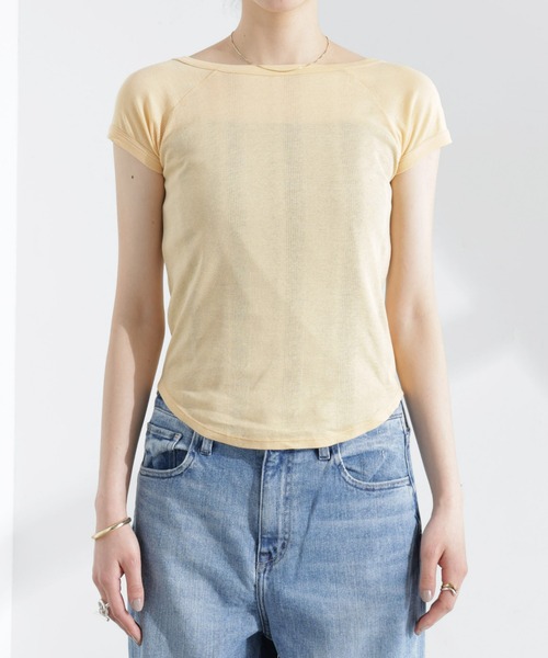 NANO universe(ナノユニバース)の「Robert P. Miller/Light Prib FS tee(Tシャツ/カットソー・レディース・オフホワイト/オレンジ系その他2・FREE)」の17枚目の写真