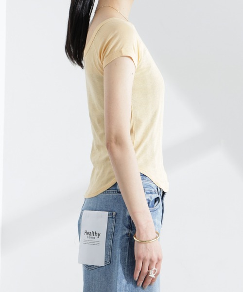 NANO universe(ナノユニバース)の「Robert P. Miller/Light Prib FS tee(Tシャツ/カットソー・レディース・オフホワイト/オレンジ系その他2・FREE)」の18枚目の写真