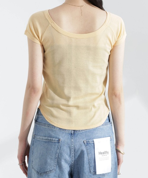 NANO universe(ナノユニバース)の「Robert P. Miller/Light Prib FS tee(Tシャツ/カットソー・レディース・オフホワイト/オレンジ系その他2・FREE)」の19枚目の写真