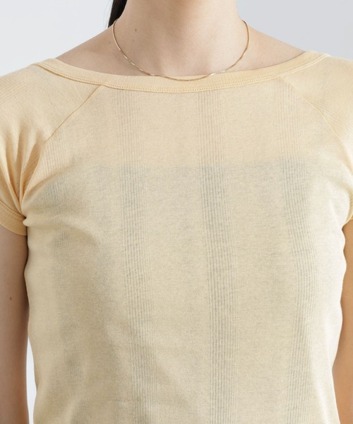 NANO universe(ナノユニバース)の「Robert P. Miller/Light Prib FS tee(Tシャツ/カットソー・レディース・オフホワイト/オレンジ系その他2・FREE)」の20枚目の写真
