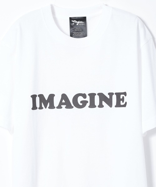 WORN FREE（ウォーンフリー）の「【 WORN FREE / ウォーンフリー 】YOKO ONO IMAGINE S/S TEE（Tシャツ/カットソー・レディース・ホワイト/ブラック・LARGE/SMALL/MEDIUM/X-LARGE）」の12枚目の写真