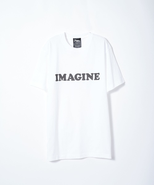 WORN FREE（ウォーンフリー）の「【 WORN FREE / ウォーンフリー 】YOKO ONO IMAGINE S/S TEE（Tシャツ/カットソー・レディース・ホワイト/ブラック・LARGE/SMALL/MEDIUM/X-LARGE）」の14枚目の写真