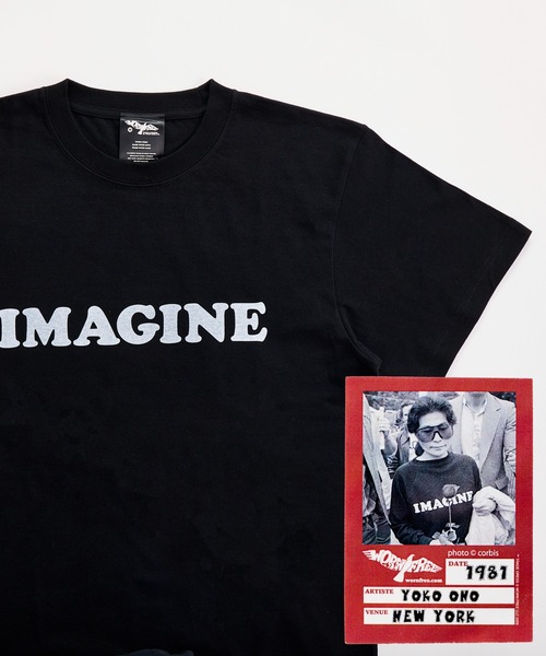 WORN FREE（ウォーンフリー）の「【 WORN FREE / ウォーンフリー 】YOKO ONO IMAGINE S/S TEE（Tシャツ/カットソー・レディース・ホワイト/ブラック・LARGE/SMALL/MEDIUM/X-LARGE）」の17枚目の写真