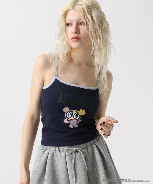 FOREVER 21（フォーエバー トゥエンティーワン）の「【ANGEL BLUE】配色キャミ（キャミソール・レディース・ベージュ/ネイビー/ナチュラル・SMALL/MEDIUM）」の9枚目の写真