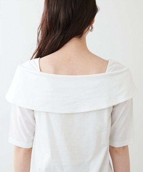 natural couture(ナチュラルクチュール)の「オフショルデザインカットソーTOPS(Tシャツ/カットソー・レディース・ネイビー/ミント/その他1/その他2/その他3/オフホワイト・FREE)」の17枚目の写真