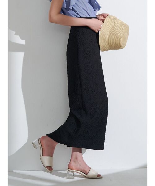 九港大戦　ムーンガールホワイト　新品 セール】シャーリングジャガードIラインスカート（スカート