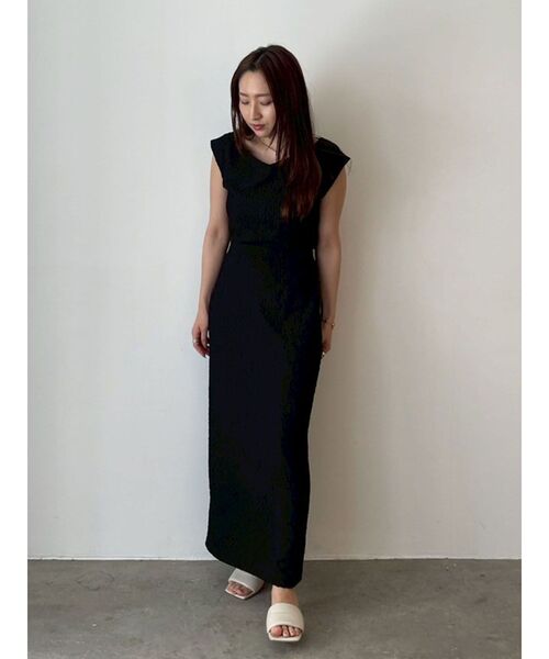 LAGUNAMOON（ラグナムーン）の「シャーリングジャガードIラインスカート（スカート・レディース・アイボリー/ブラック・SMALL/MEDIUM）」の21枚目の写真