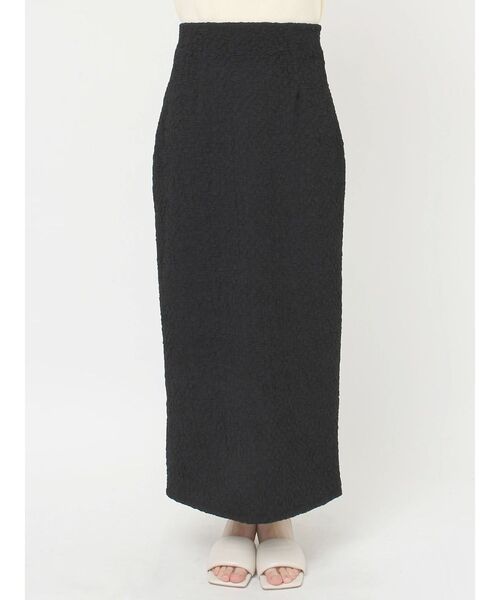 LAGUNAMOON（ラグナムーン）の「シャーリングジャガードIラインスカート（スカート・レディース・アイボリー/ブラック・SMALL/MEDIUM）」の15枚目の写真