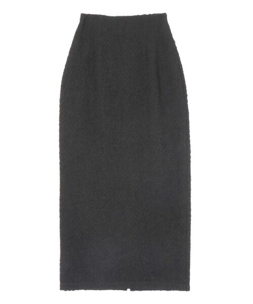 LAGUNAMOON（ラグナムーン）の「シャーリングジャガードIラインスカート（スカート・レディース・アイボリー/ブラック・SMALL/MEDIUM）」の3枚目の写真