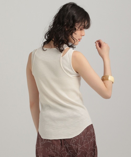 GEORGE'S(ジョージズ)の「テレコレイヤードタンク(タンクトップ・レディース・ブラウン/アイボリー/ブラック・SMALL/MEDIUM)」の11枚目の写真