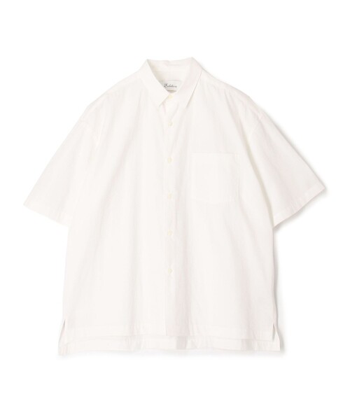 EDITION(エディション)の「オーガニックタイプライターハーフスリーブシャツ(シャツ/ブラウス・メンズ・ブルー/ブラック/ホワイト・M/S)」の1枚目の写真